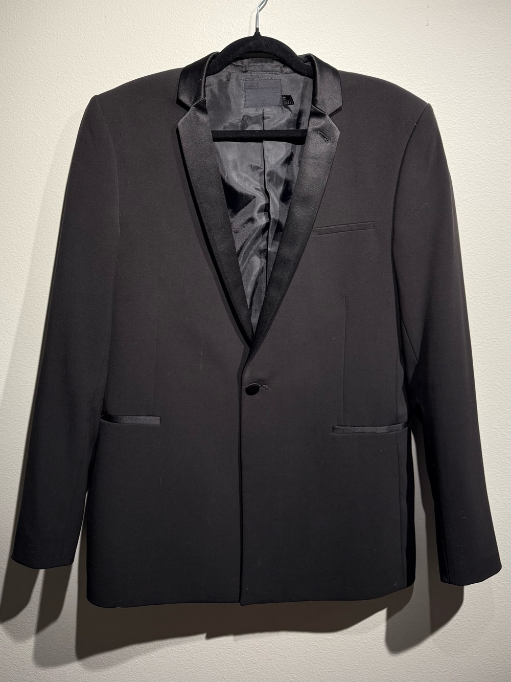 ASOS Black Tuxedo Blazer with Satin Lapel